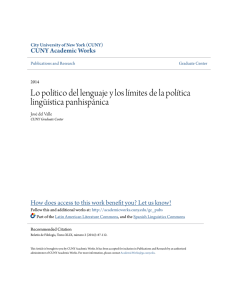 Lo político del lenguaje y los límites de la política lingüística