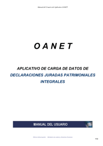 Manual de Uso del Aplicativo OANET