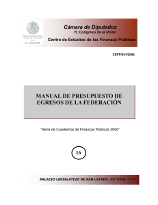 manual de presupuesto de egresos de la federación