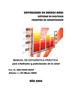 manual de estadística - Facultad de Odontología