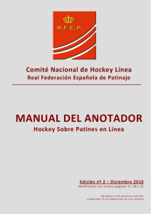 manual del anotador - Real Federación Española de Patinaje