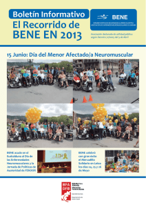 Boletín Informativo El Recorrido de BENE EN 2013