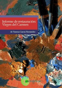Informe de restauración: Virgen del Carmen