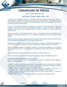 comunicado completo - Cámara de Comercio del Cauca