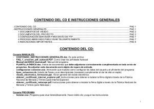 CONTENIDO DEL CD E INSTRUCCIONES GENERALES