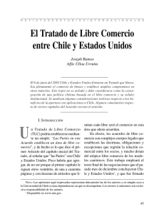 El Tratado de Libre Comercio entre Chile y Estados Unidos