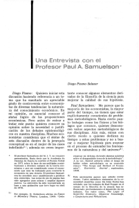 Una Entrevista ~con el Profesor Paul A. Samuelson *