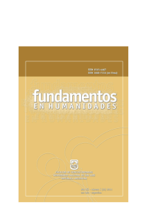2011 : 23 - Revista Fundamentos en Humanidades
