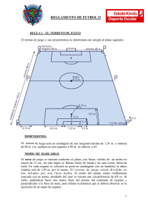 Reglas fútbol 11 escolar - AD ESCOLAPIOS