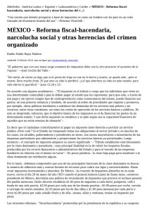 MÉXICO - Reforma fiscal-hacendaria, narcolucha social