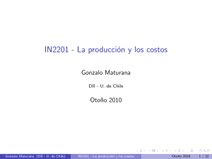 IN2201 - La producción y los costos - U