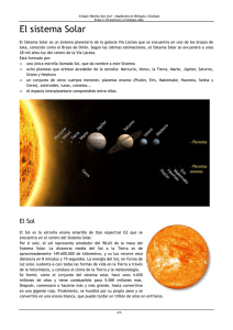 El sol y los planetas - Profesor JG Calleja