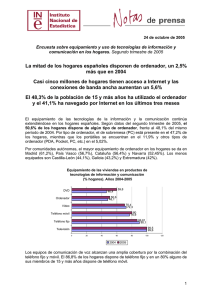 segundo trimestre de 2005 - Instituto Nacional de Estadistica.