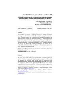 Valuación económica de proyectos energéticos mediante opciones