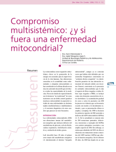 Compromiso multisistémico: ¿y si fuera una enfermedad mitocondrial?