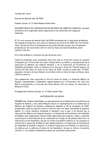 Jurisdicción: Social Recurso de Casación núm. 96