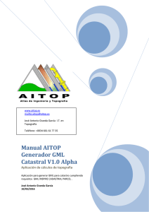 Manual AITOP Generador GML Catastral V1.0 Alpha