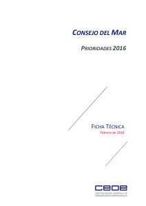 Consejo del Mar - Ficha técnica (Febrero 2016)