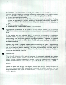 En Montevideo, a los veintiocho dIas del mes de junio de 1999