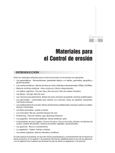 Capítulo 6. Materiales para el control de erosión