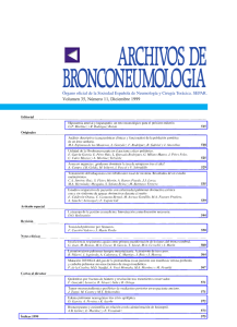 Diciembre 1999 - Archivos de Bronconeumología