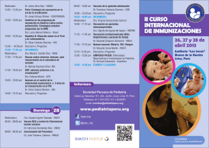 triptico inmunizaciones - Sociedad Peruana de Pediatría