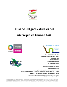 ATLAS DE PELIGROS CARMEN 2011