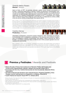 Premios y Festivales / Awards and Festivals Biografía