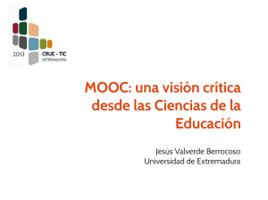MOOC: una visión crítica desde las Ciencias de la Educación