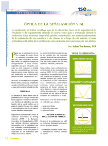 óptica de la señalización vial - Colegio de Ingenieros Técnicos de