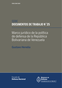 Marco jurídico de la política de defensa de la República Bolivariana