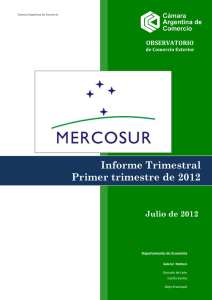 Informe Trimestral Primer trimestre de 2012