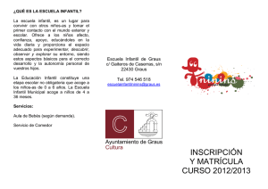 Tríptico 2012-2013 Escuela Infantil Ninins