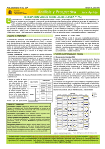 Percepción social sobre agricultura y PAC