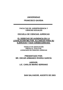 universidad francisco gavidia escuela de ciencias jurídicas el