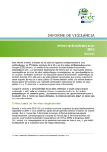 informe de vigilancia - ECDC