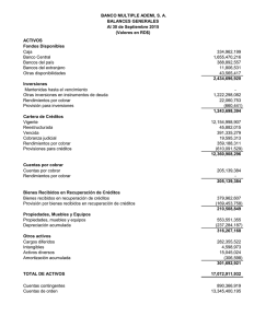 ACTIVOS Fondos Disponibles Caja 334,962,199 Banco Central