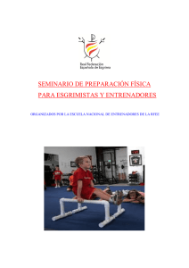 seminario de preparación física para esgrimistas y entrenadores