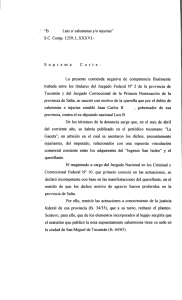 Luis s/ calumnias y/o injurias" SC Comp. 1259, L.XXXVI.