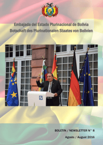 Embajada del Estado Plurinacional de Bolivia Botschaft des