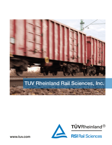 TUV Rheinland Rail Sciences, Inc.