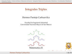 Integrales Triples