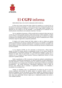 El CGPJ informa - Diario de Avisos