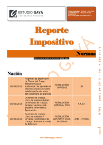 Reporte Impositivo N 98