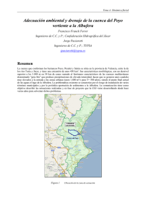 Adecuación ambiental y drenaje de la cuenca del Poyo vertiente a