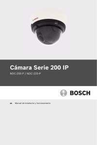 Cámara Serie 200 IP - Bosch Security Systems