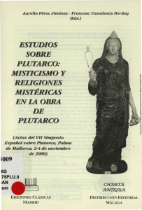 Estudios SObre Plutarco: Misticismo Religiones Mistéricas