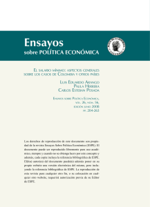 El salario mínimo: aspectos generales sobre los casos de Colombia