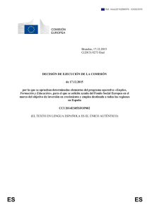 Decisión de ejecución de la Comisión Europea de 17 de diciembre