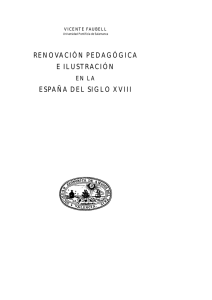 Renovación pedagógica e ilustración en la España del siglo XVIII